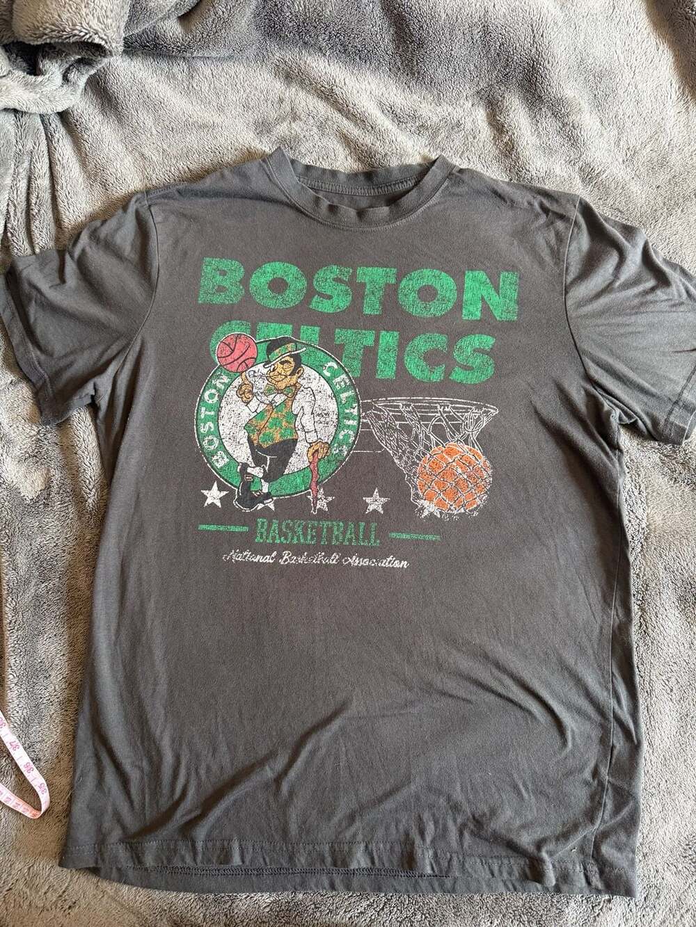 NBA Boston Celtics National Basketball Association Distressed Graphic T-Shirt